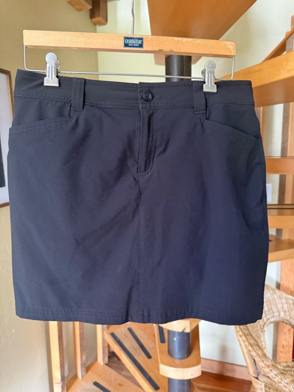 Eddie Bauer Black Active Mini Skort